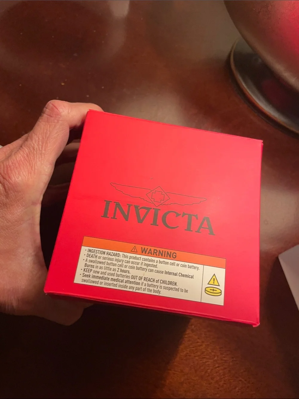 Invicta Men's Watch with Pink Dial and Black Case